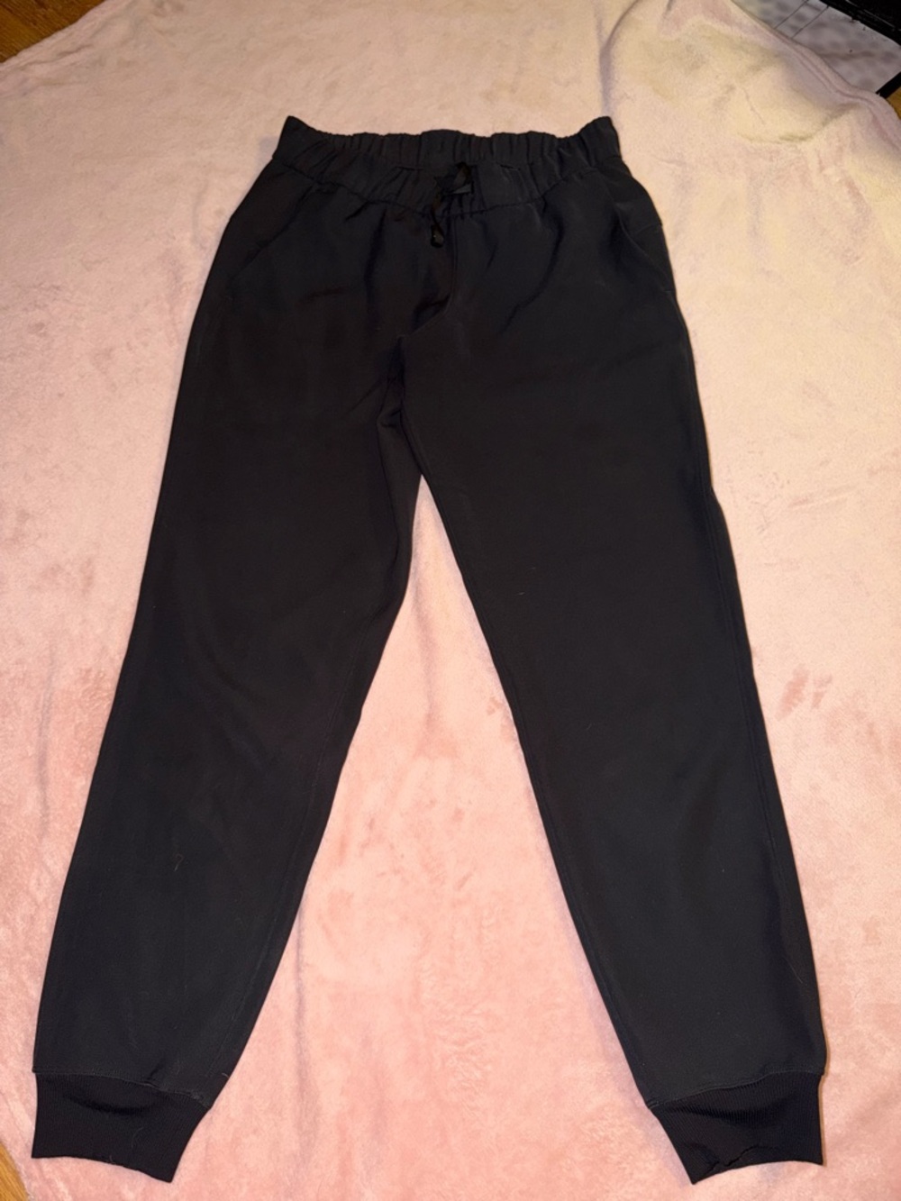 lululemon athletica Black Elastic-Waist Joggers